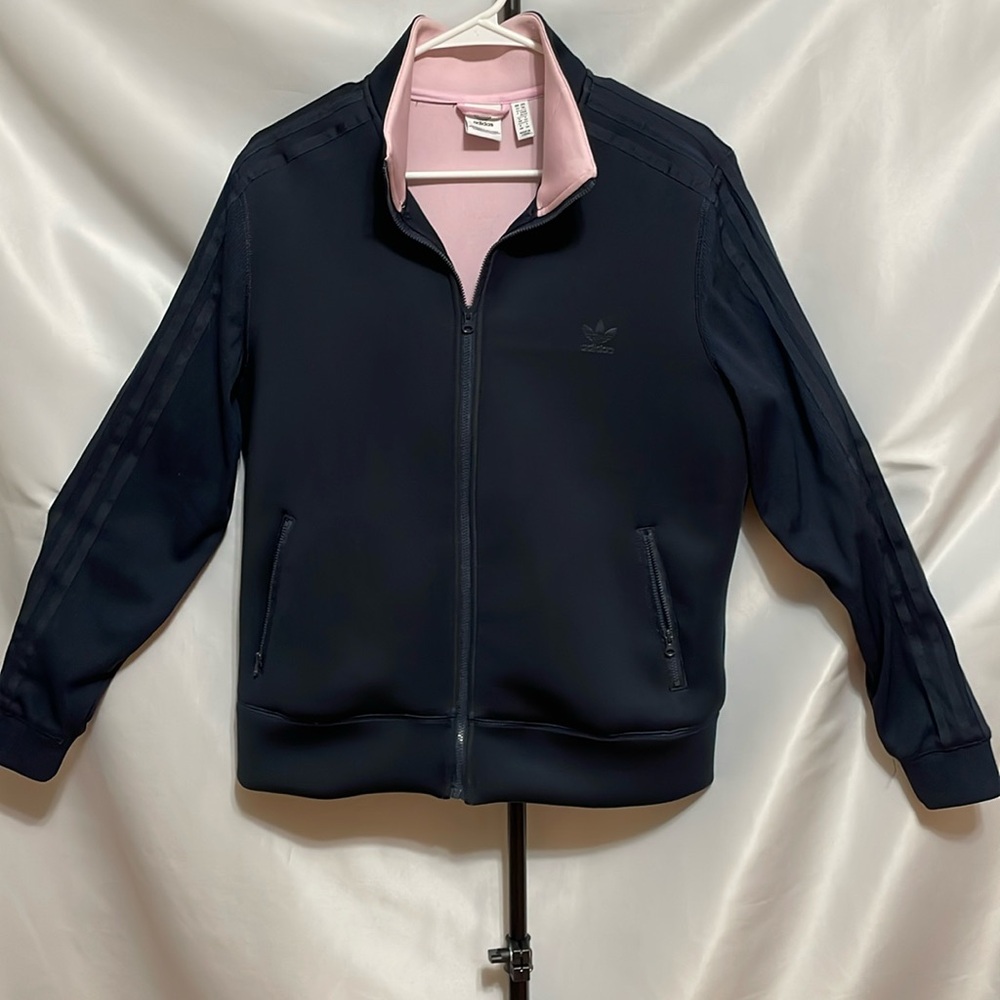 Adidas Navy with Pink Jacket Women’s size XL